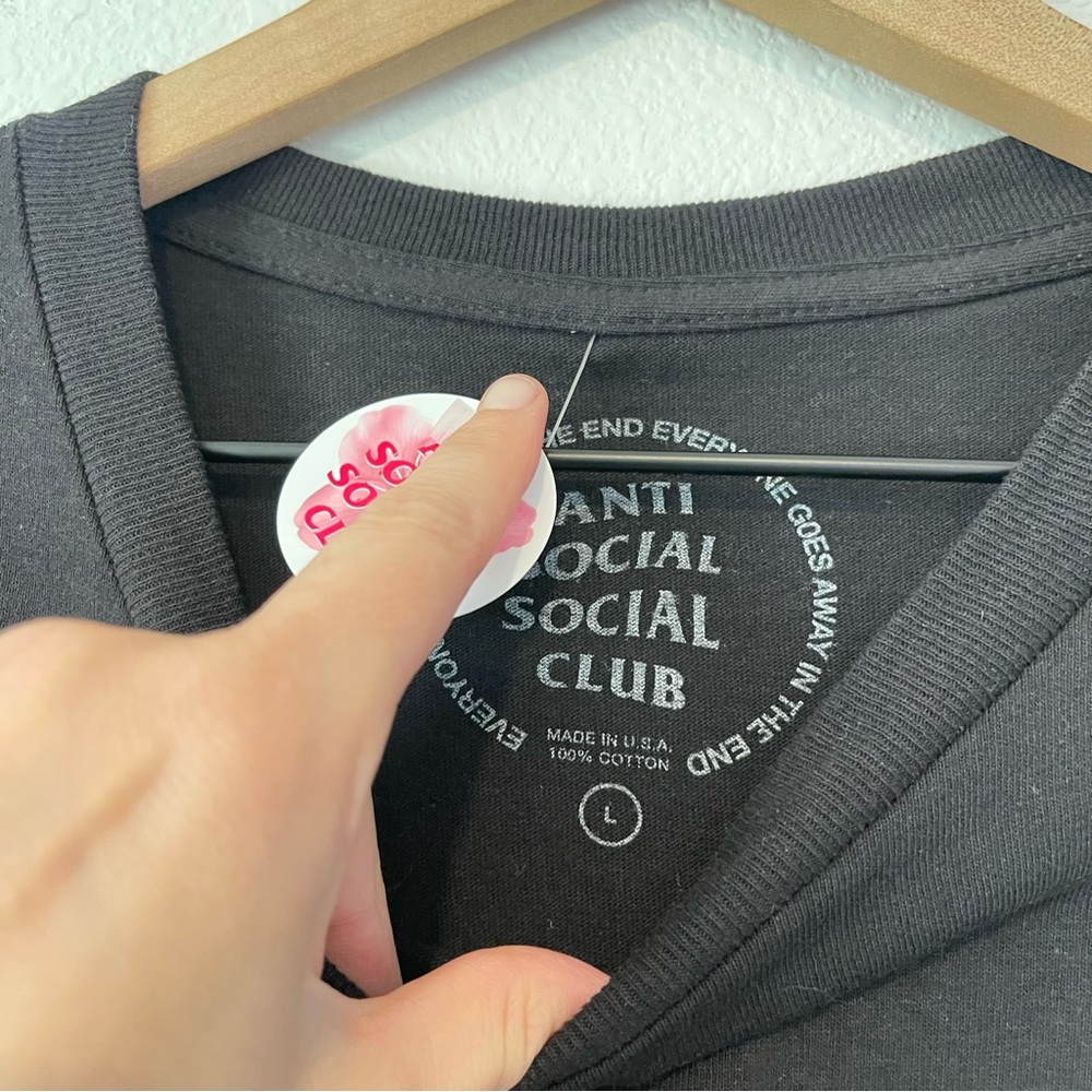 Anti Social Social Club Black Graphic T-Shirt - Picture 6 of 11